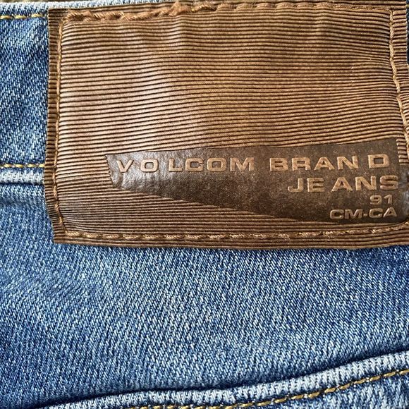 Volcom Solver Jeans Modern Fit Tapered Leg Mens Size 24 Stretch Blue Denim - Picture 10 of 11